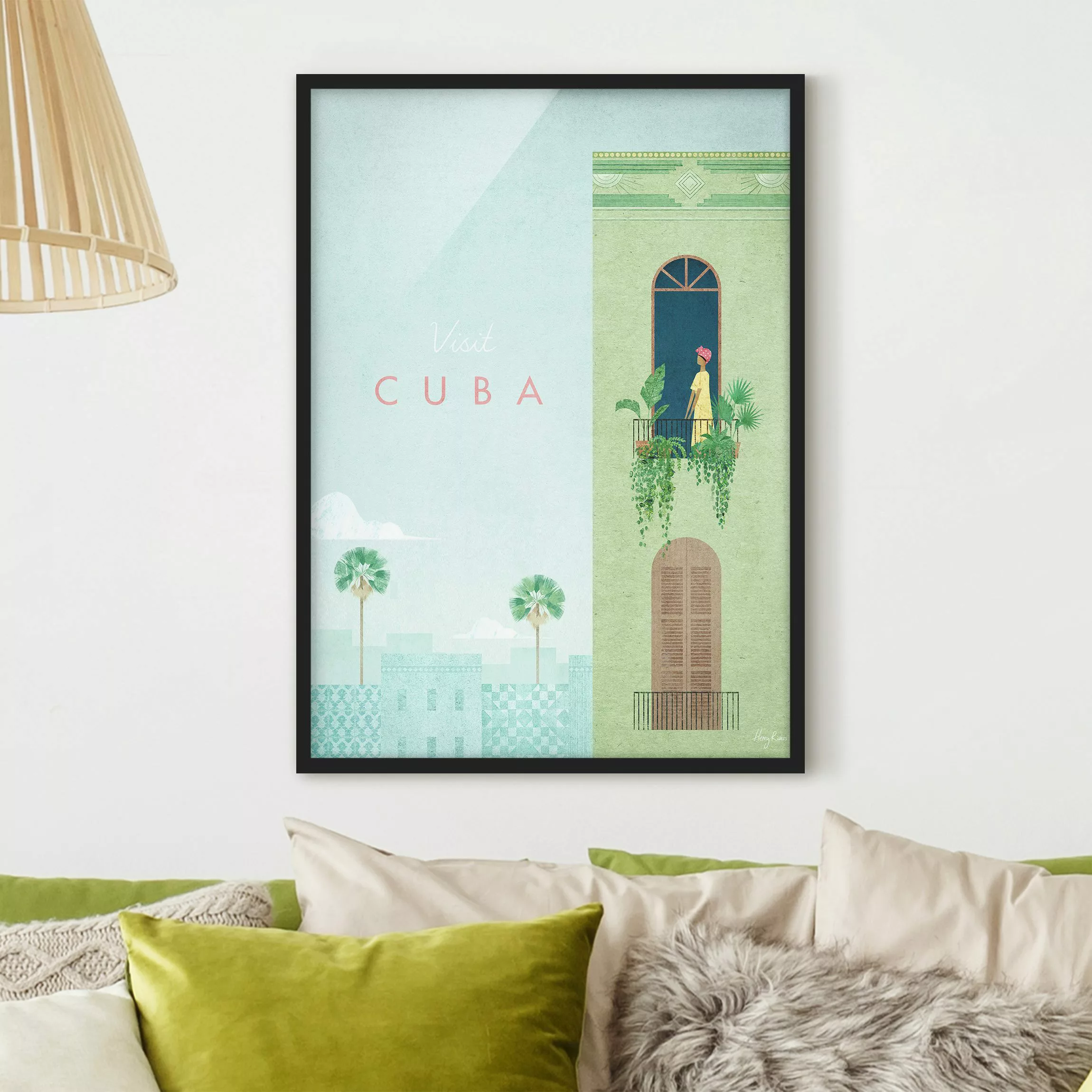 Bild mit Rahmen Reiseposter - Cuba günstig online kaufen