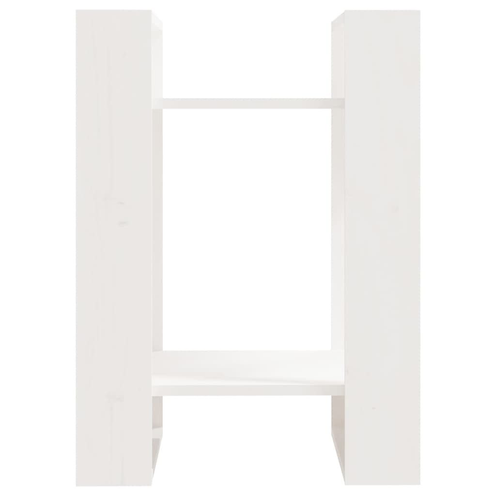 vidaXL Bücherregal Bücherregal/Raumteiler Weiß 41x35x57 cm günstig online kaufen