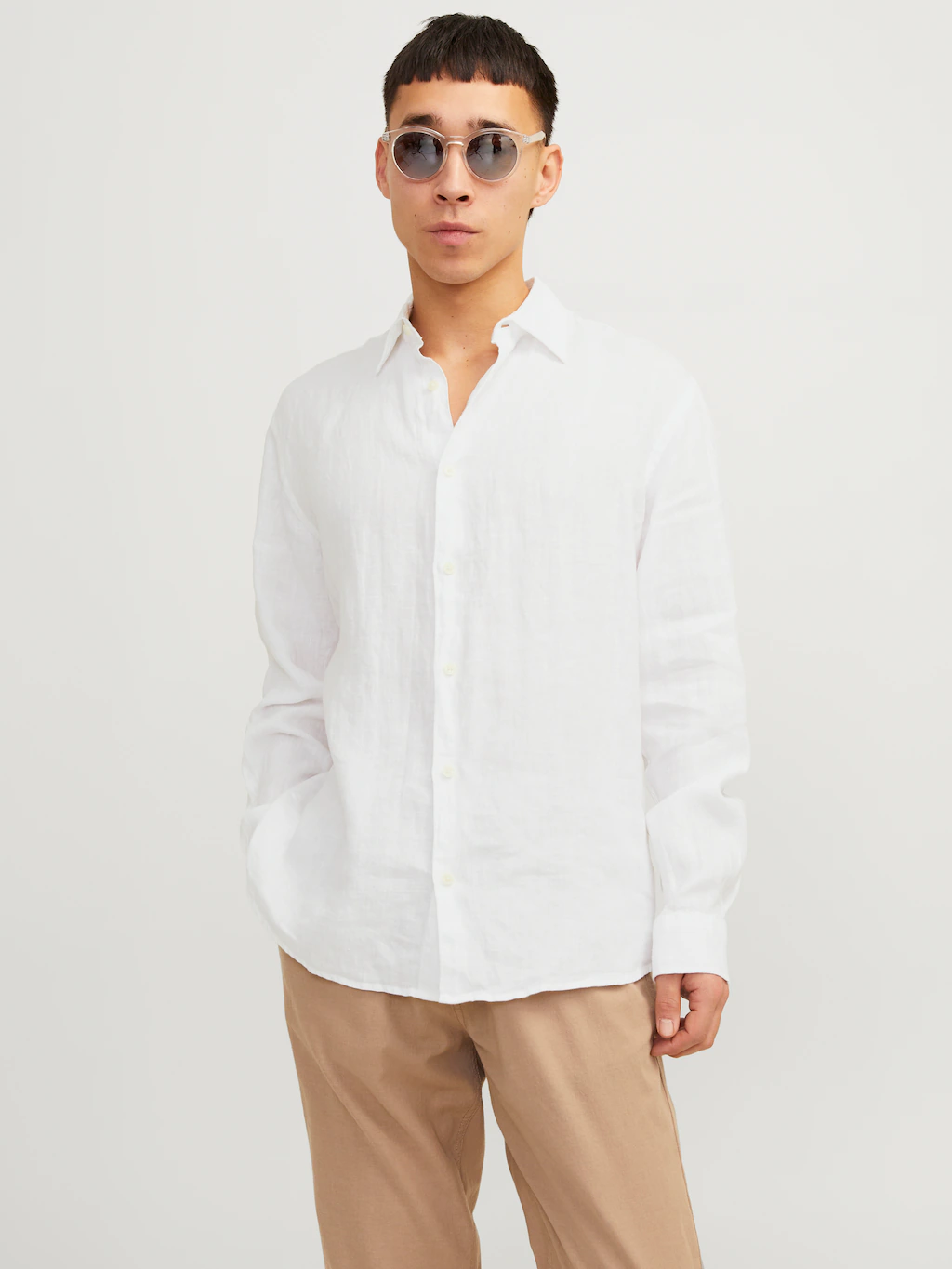 Jack & Jones Langarmhemd "JPRCCLAWRENCE LINEN L/S SHIRT SN" günstig online kaufen