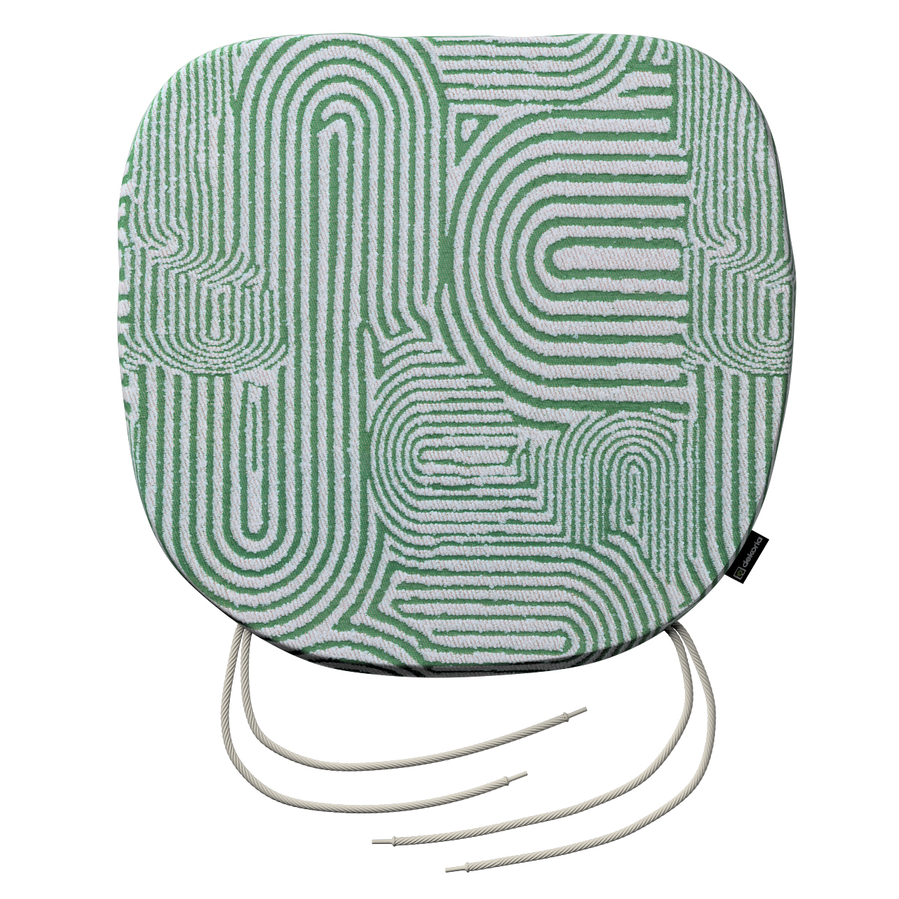 Stuhlkissen Marcus mit Bindeschnur, mintgrün-ecru, 40 x 37 x 2,5 cm, Cosy H günstig online kaufen