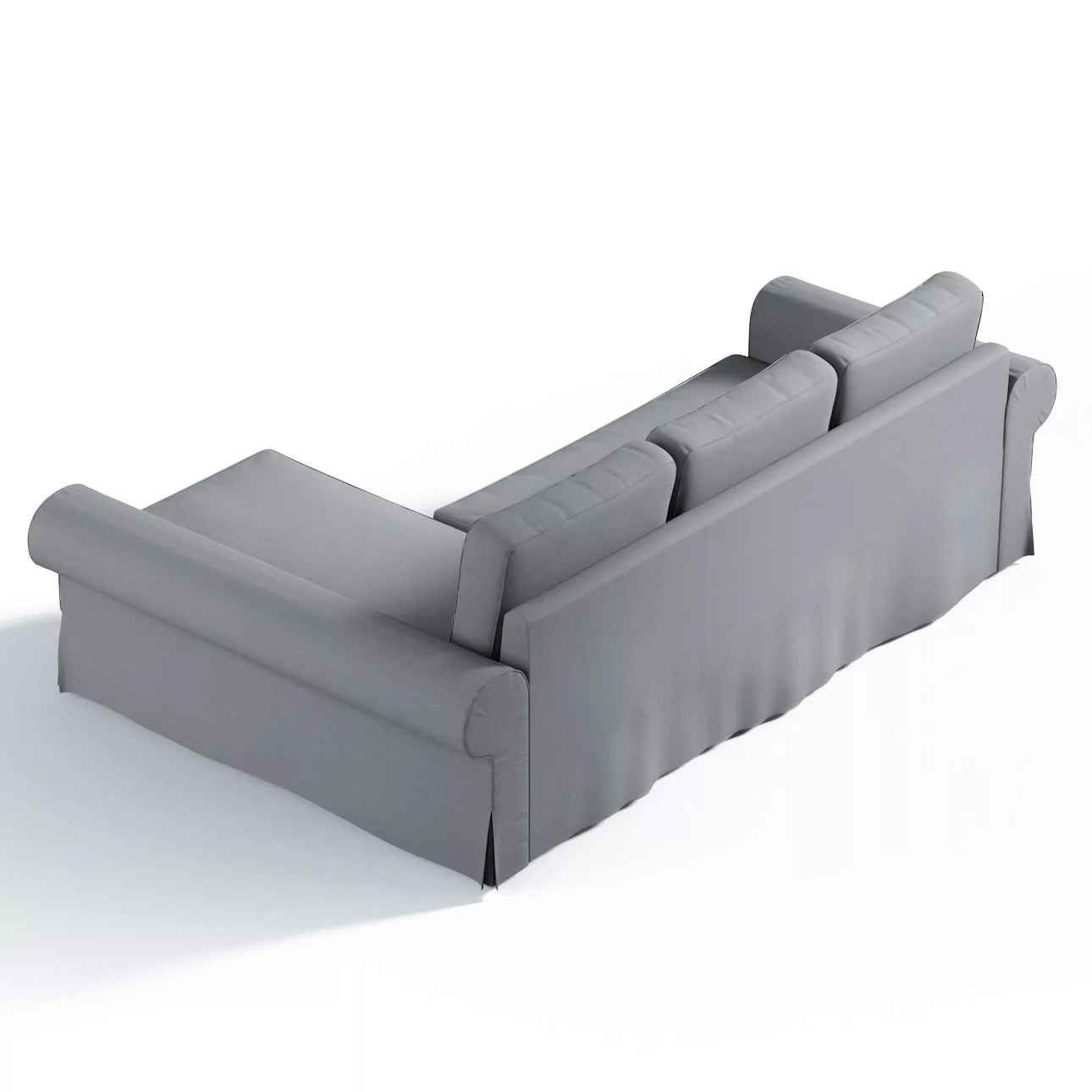 Bezug für Backabro Bettsofa / Recamiere, grau, Bezug für Bettsofa Backabro günstig online kaufen