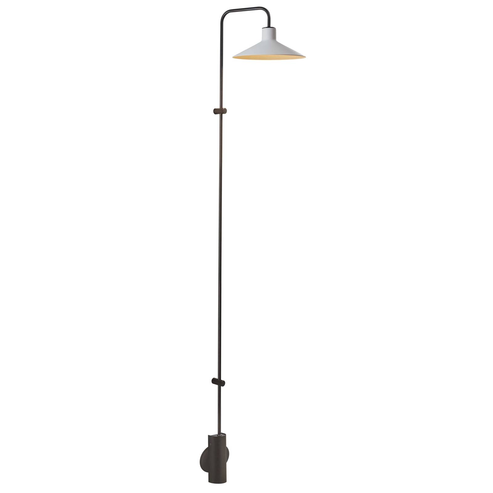 Bover LED-Wandlampe Platet A/06, schwarz/grau, 154 cm günstig online kaufen