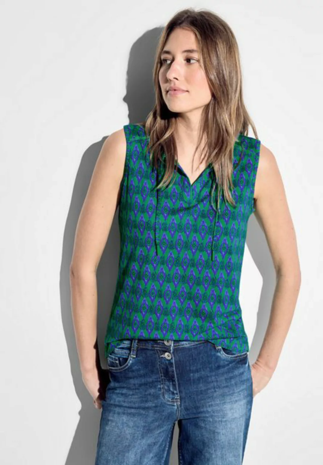 Cecil Shirttop mit Allover-Print günstig online kaufen