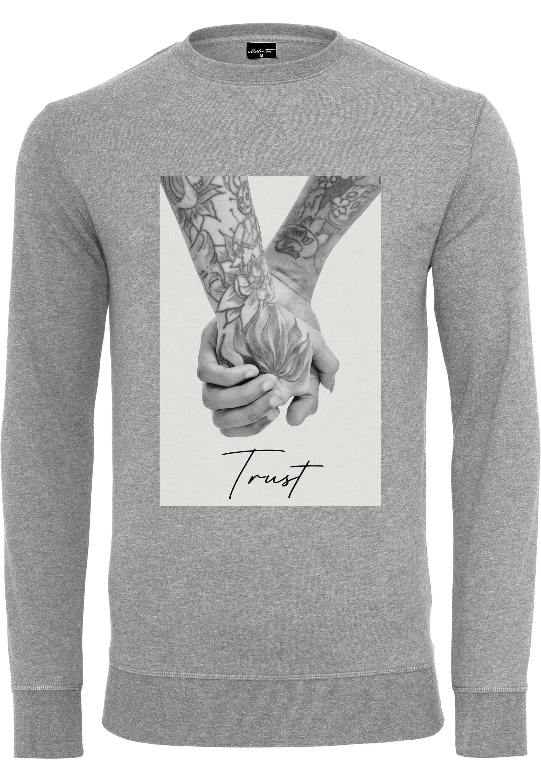 MisterTee Rundhalspullover "MisterTee Herren Trust 2.0 Crewneck" günstig online kaufen