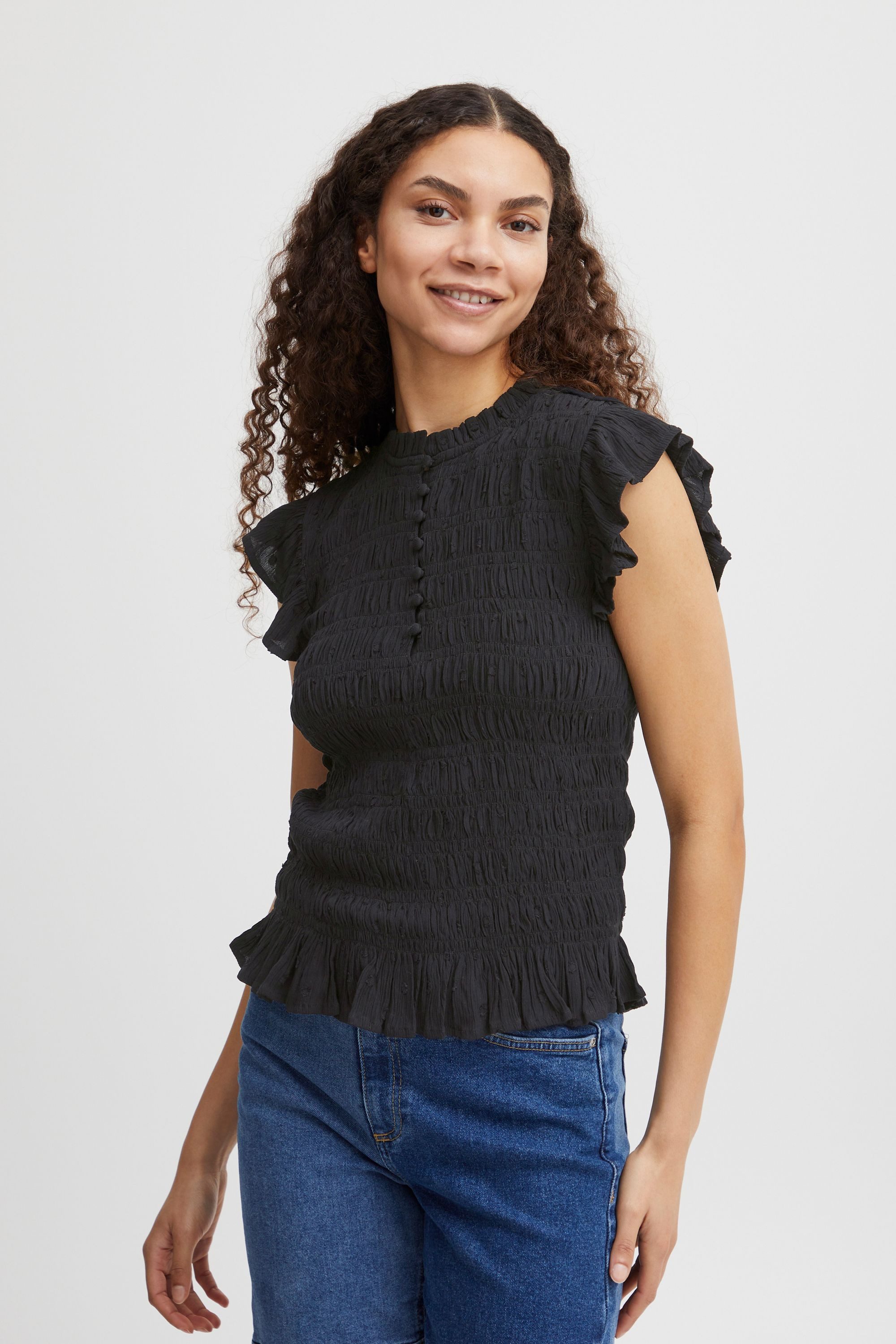 b.young Kurzarmbluse BYFELICE VNECK TOP - günstig online kaufen