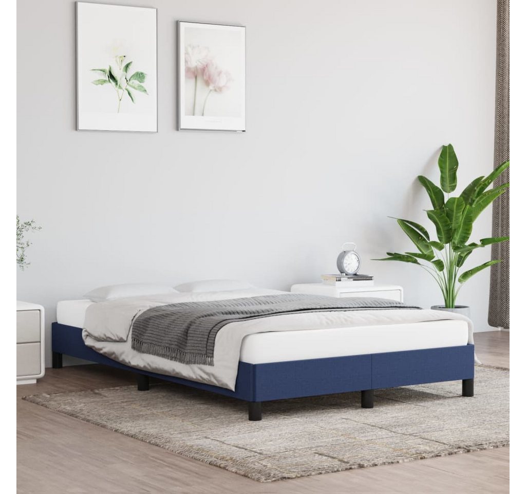 furnicato Bettgestell Blau 120x190 cm Stoff (1-tlg) günstig online kaufen