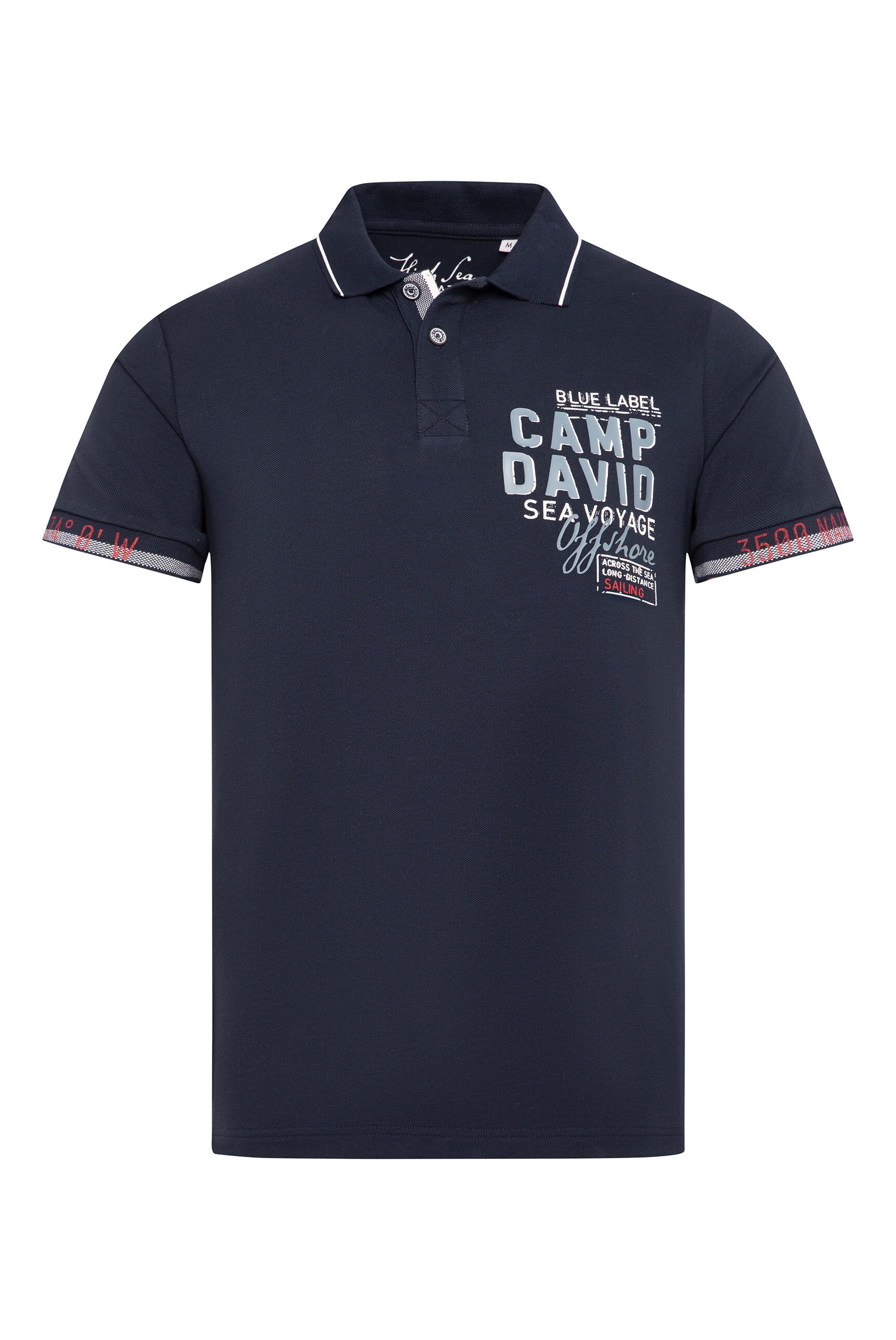 CAMP DAVID Poloshirt, mit Seitenschlitze günstig online kaufen