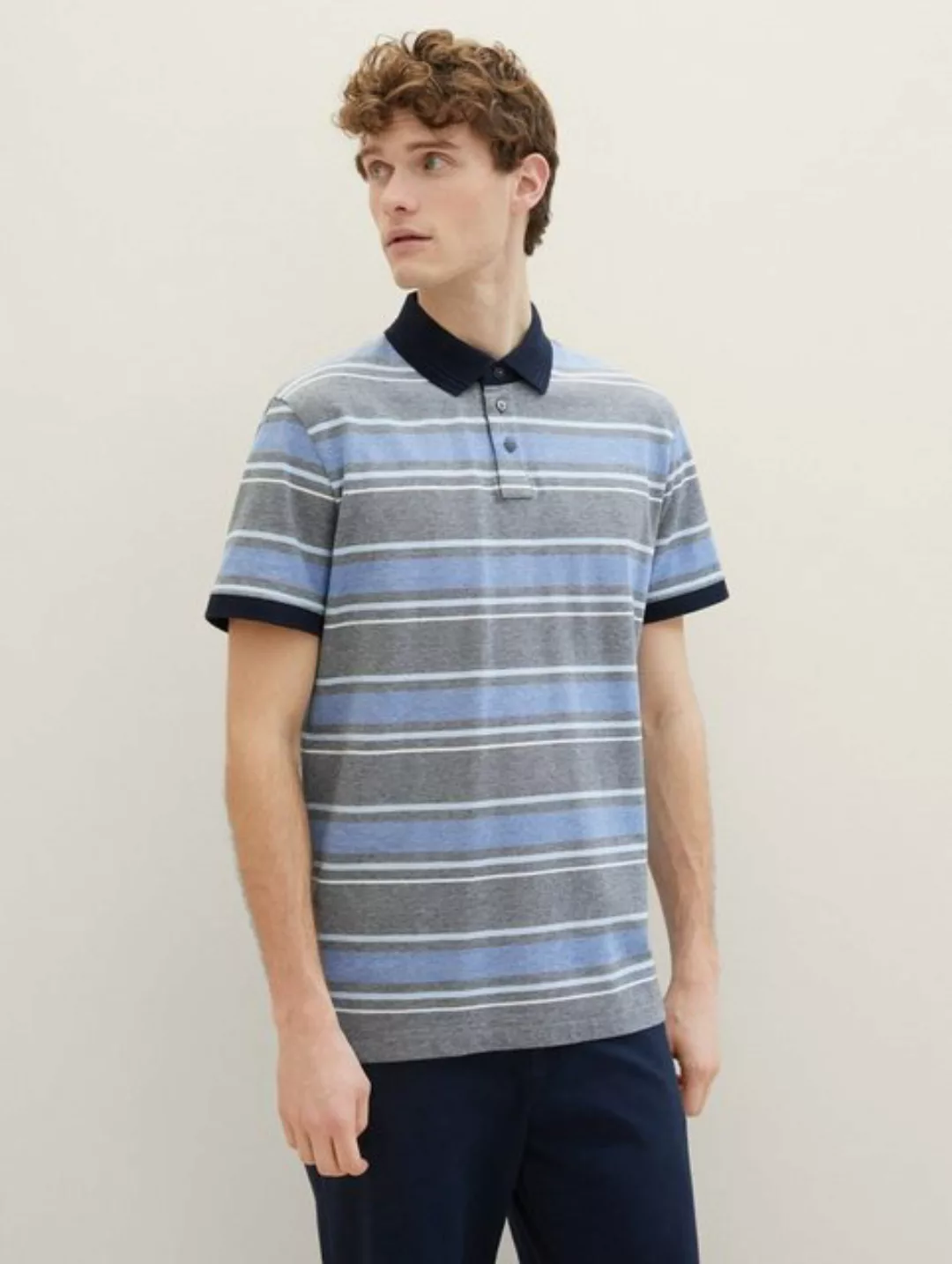 TOM TAILOR Poloshirt Gestreiftes Poloshirt günstig online kaufen