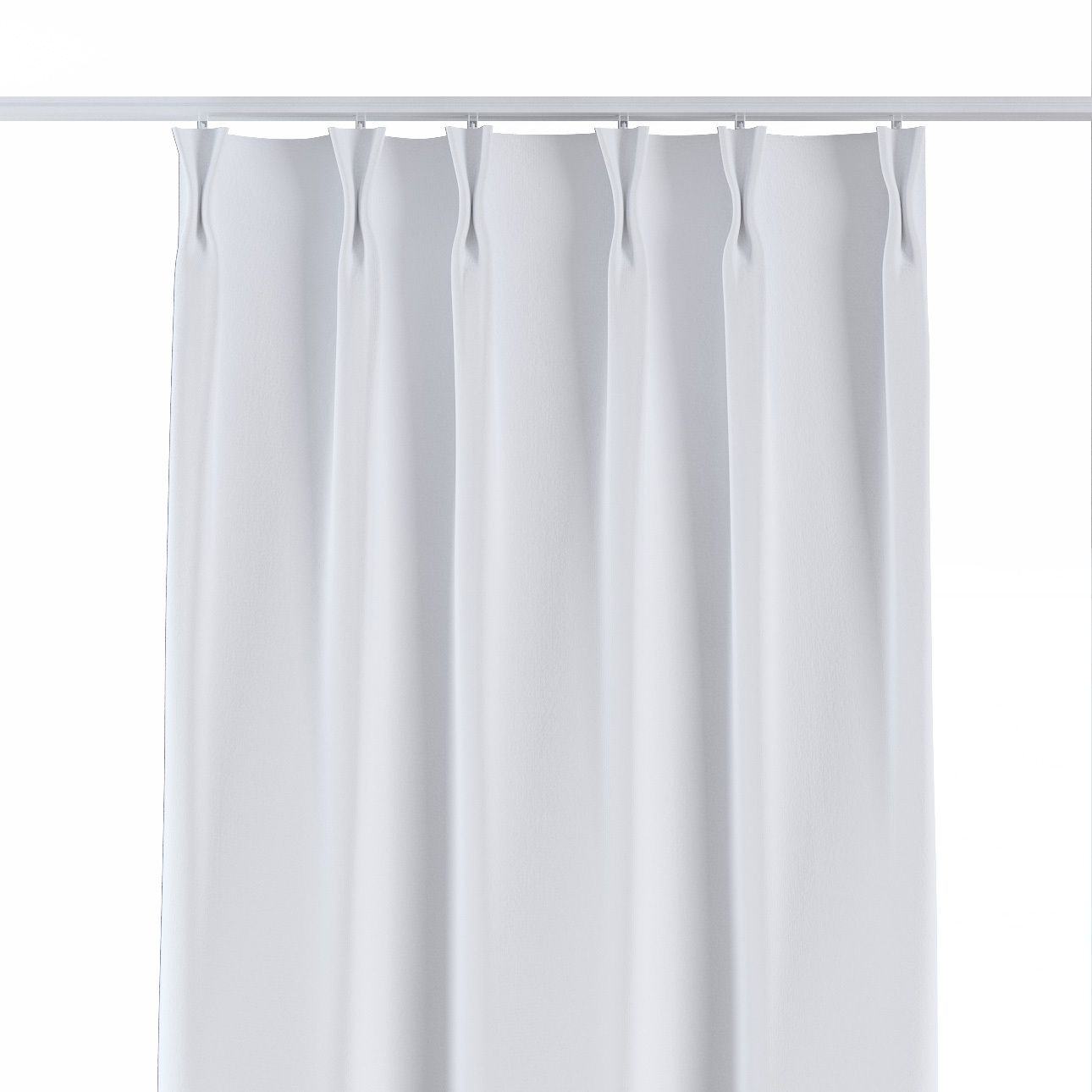 Vorhang mit flämischen 2-er Falten, weiß, Crema (182-65) günstig online kaufen