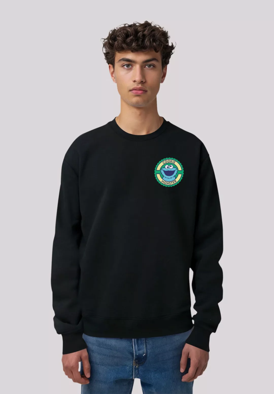 F4NT4STIC Sweatshirt "Sesamstraße Cookie Monster Sticker", Premium Qualität günstig online kaufen