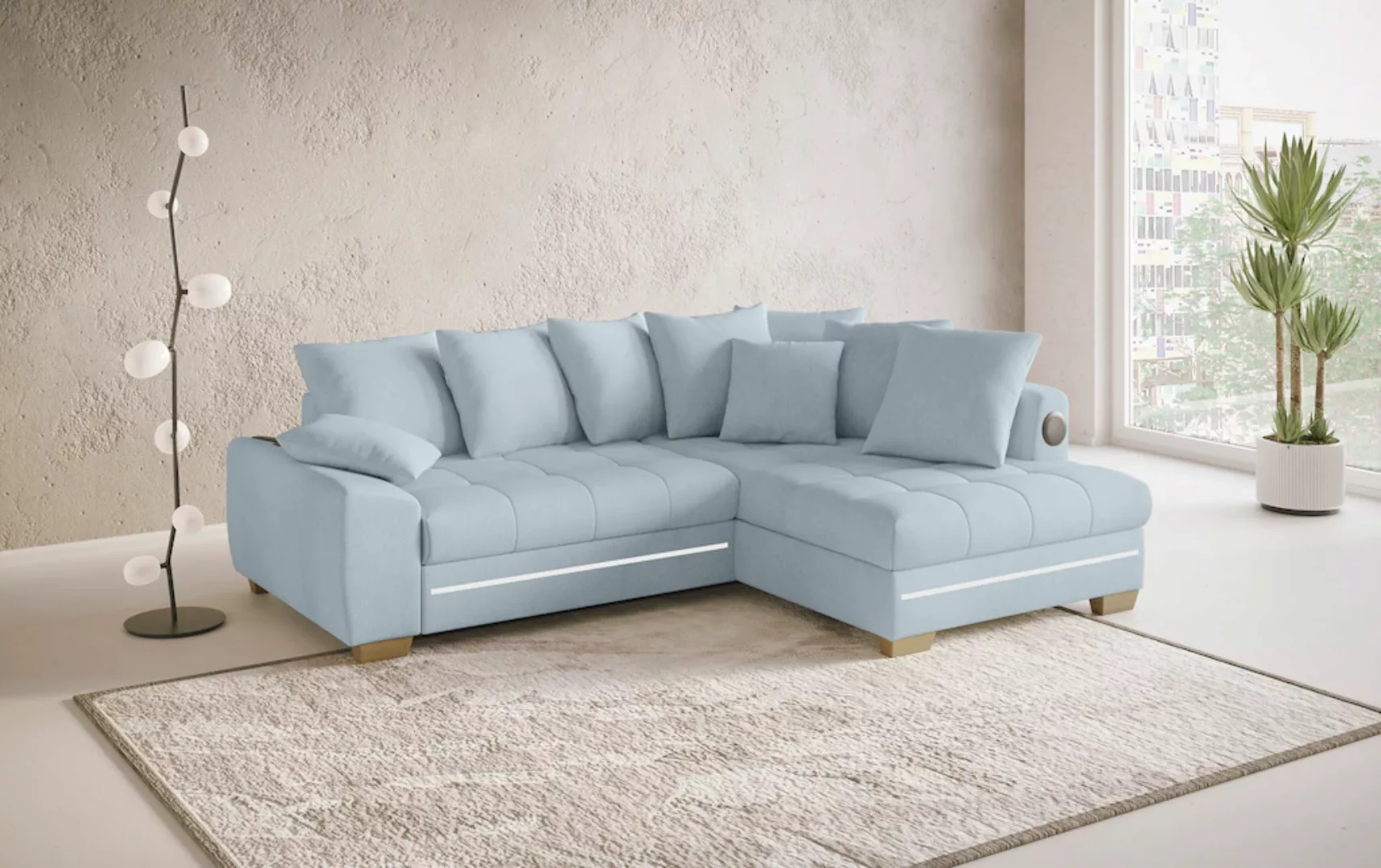 Mr. Couch Ecksofa "Nikita II, L-Form", RGB-LED, Bluetooth-Soundsystem, wahl günstig online kaufen