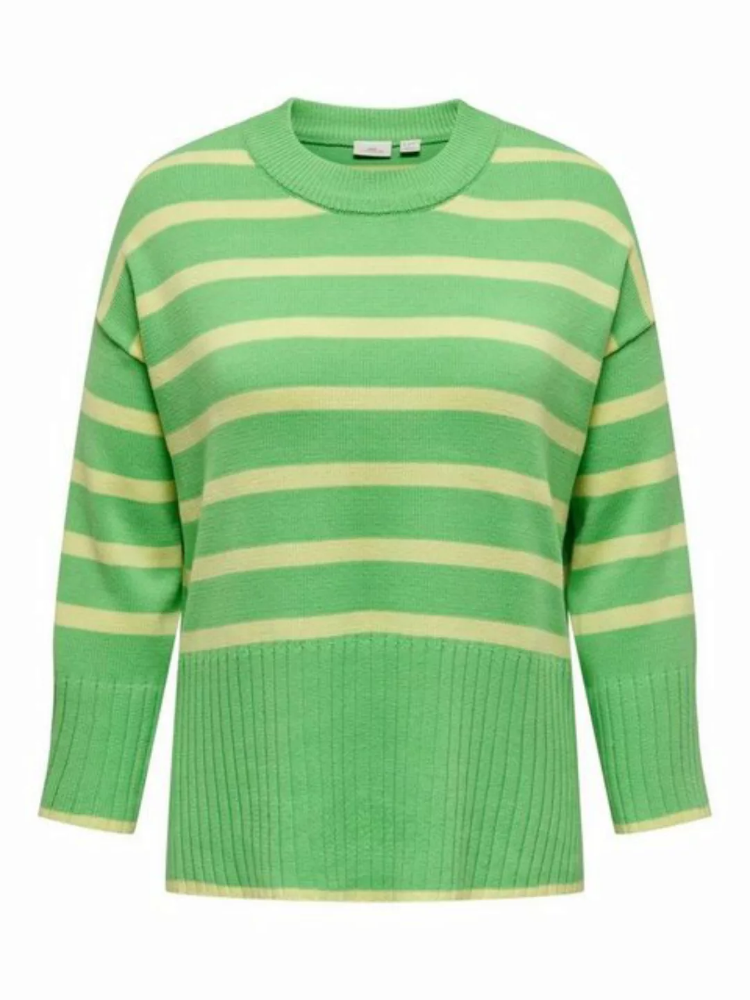 ONLY CARMAKOMA Sweatshirt CARHELLA LS LOOSE STRIPED O-NECK KN günstig online kaufen