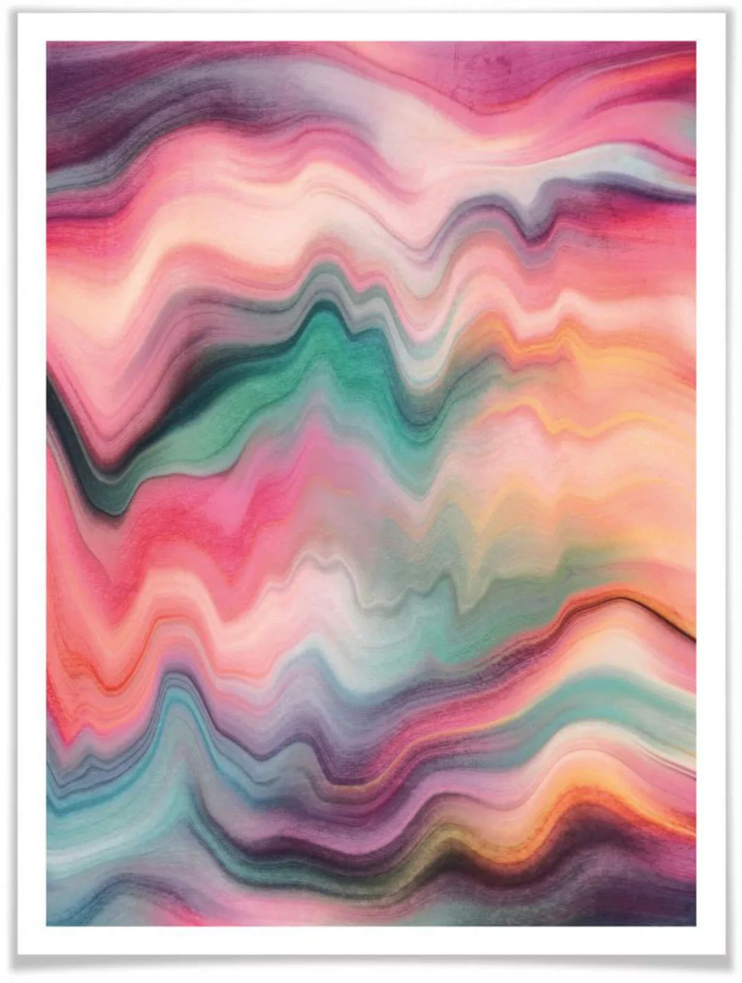 Wall-Art Poster "Regenbogen Marmor", Landschaften, (1 St.) günstig online kaufen