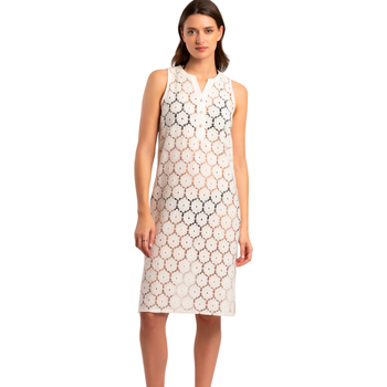 Admas  Kleider Ärmelloses transparentes Strandkleid Beach Flowers günstig online kaufen