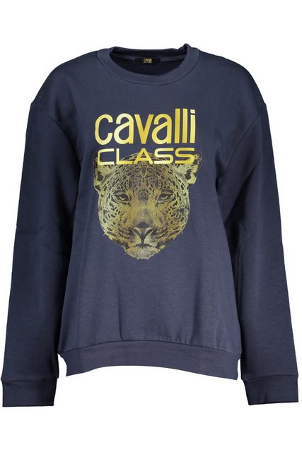 Cavalli Class Sweatshirt Blaues Damen-Sweatshirt ohne Reißverschluss – günstig online kaufen