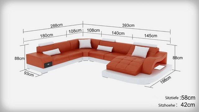 JVmoebel Ecksofa, Made in Europa günstig online kaufen