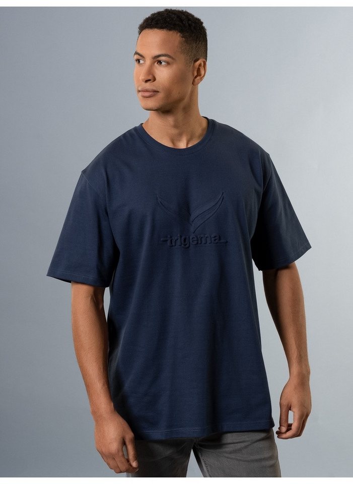 Trigema T-Shirt TRIGEMA Heavy Oversized T-Shirt mit 3D-Motiv (1-tlg) günstig online kaufen