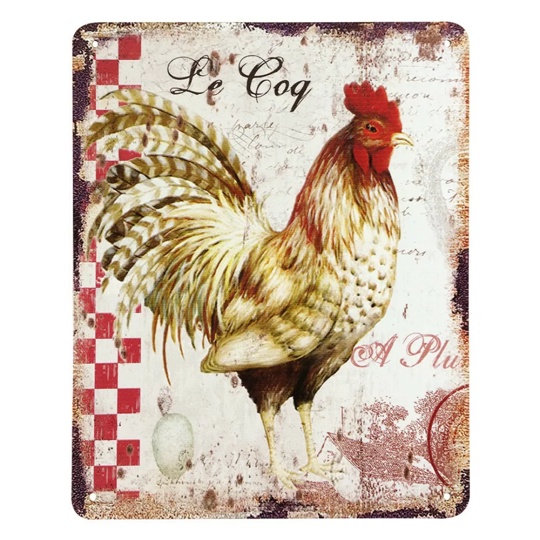 Blechschild Hahn Le Coq Dekoschild Frankreich Provence Nostalgie Vintage 25 günstig online kaufen