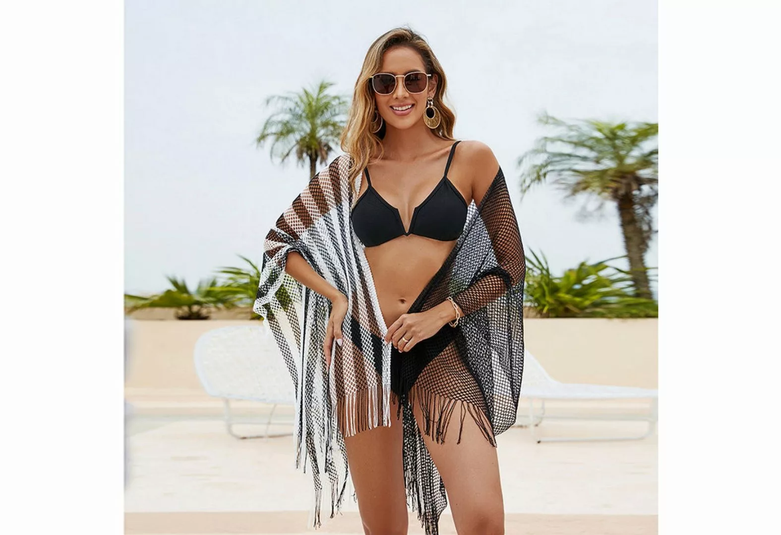 AUKUU Strandkleid Sexy Sonnenschutz reines Farb-Sonnenschutz-Überwurf modis günstig online kaufen