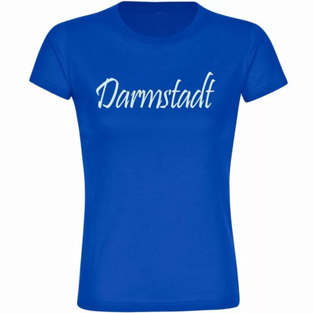 multifanshop T-Shirt Damen Darmstadt - Schriftzug - Frauen günstig online kaufen