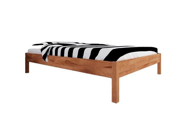 Natur24 Einzelbett Bett Bento 1 Kernbuche massiv 80x200cm ohne Kopfteil mit günstig online kaufen