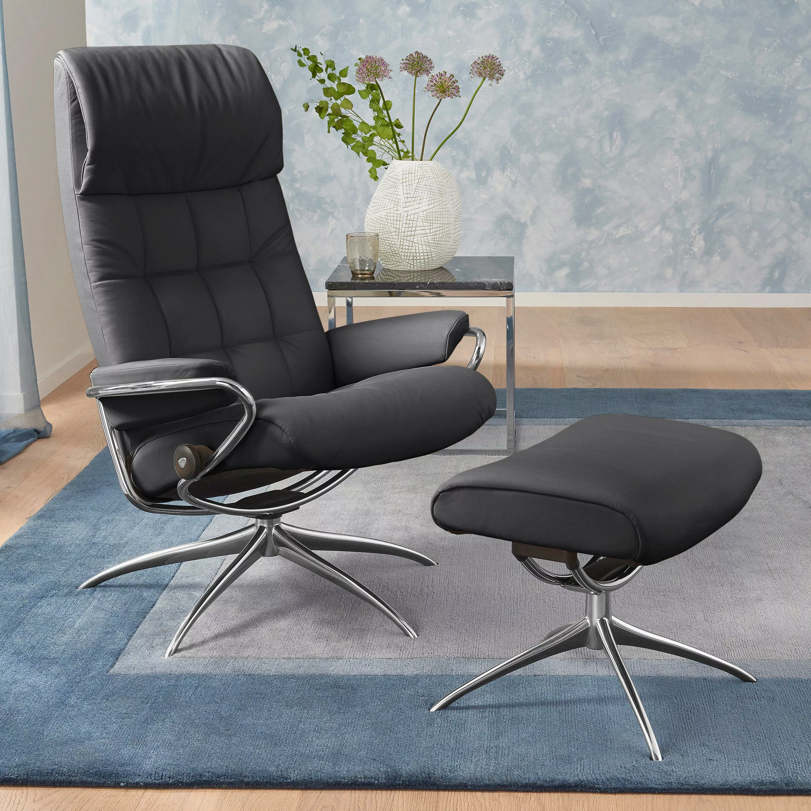 Stressless Relaxsessel "London", (Set, Relaxsessel mit Hocker), mit Hocker, günstig online kaufen