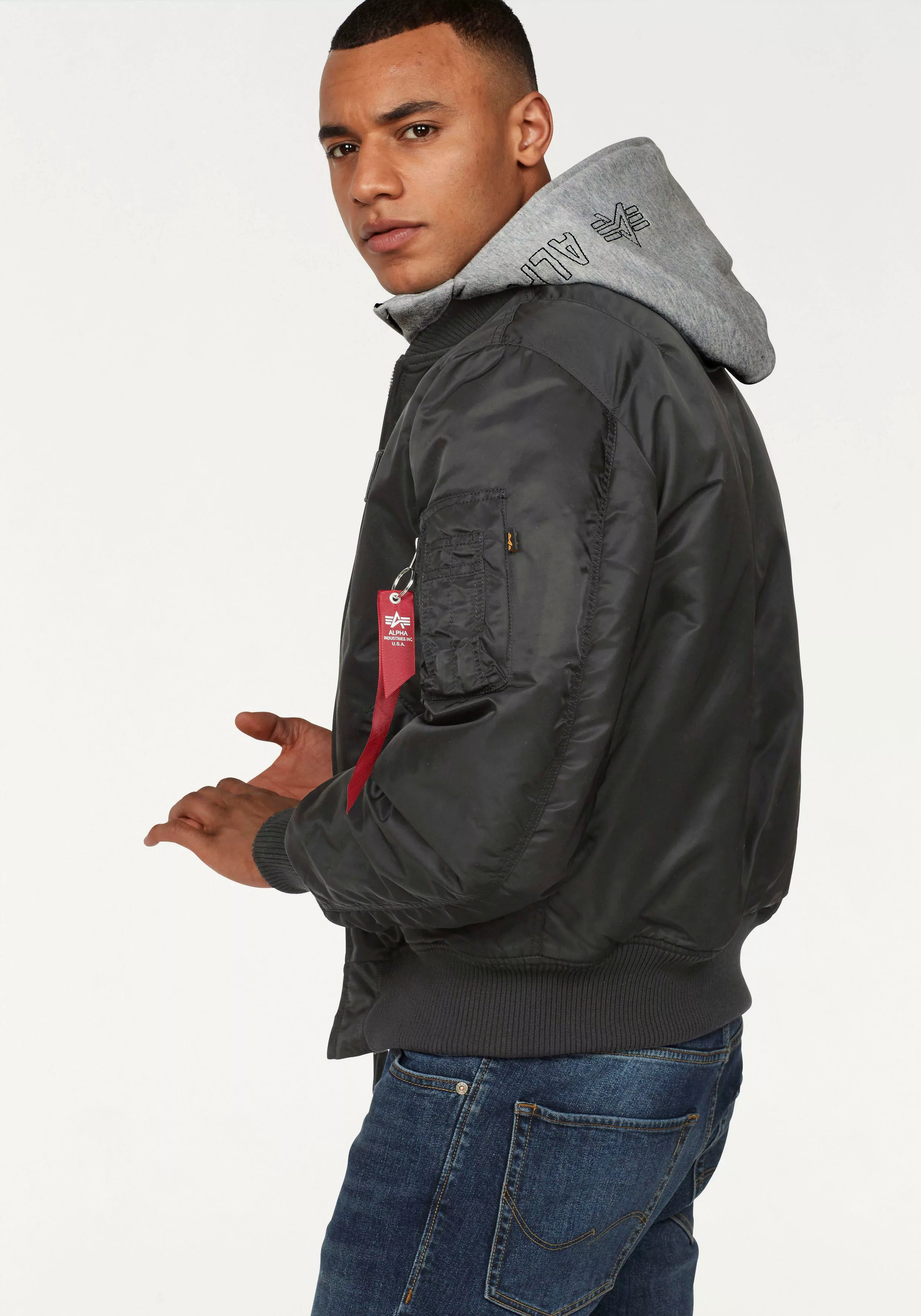 Alpha Industries Ma-1 D-tec Jacke 2XL Black günstig online kaufen