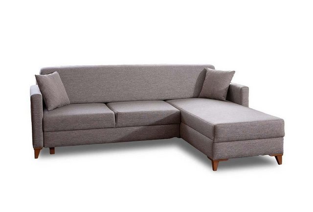 Xlmoebel Ecksofa Neues Designer Ecksofa Wohnzimmer Luxur Hellgrau, 1 Teile, günstig online kaufen