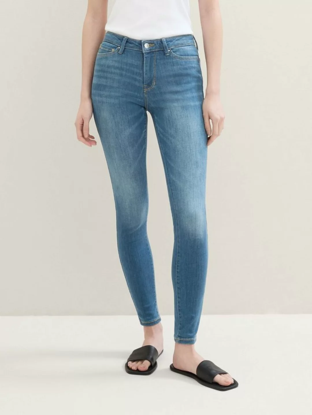 TOM TAILOR Denim Skinny-fit-Jeans 3 Sizes in 1 - Nela Extra Skinny Jeans günstig online kaufen