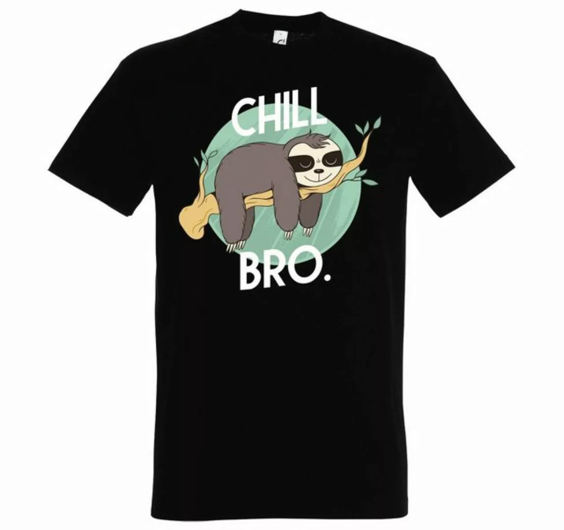 Youth Designz T-Shirt Chill Bro Herren Shirt mit trendigem Faultier Frontpr günstig online kaufen