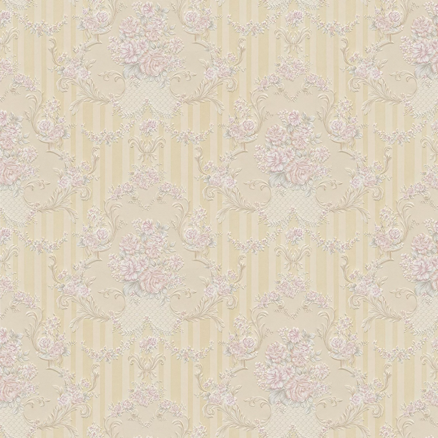 Bricoflor Rosen Tapete im Shabby Chic Romantische Papiertapete mit Blumen u günstig online kaufen