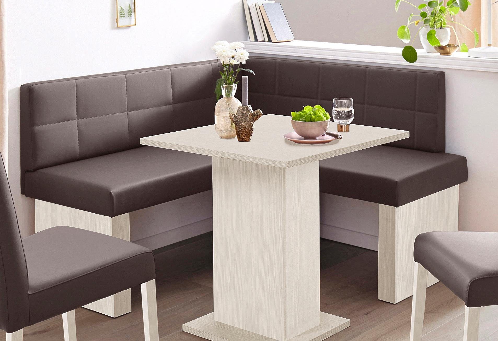 massivline&more Eckbank "Anna 2", Schenkel gleichschenkelig 130 cm günstig online kaufen