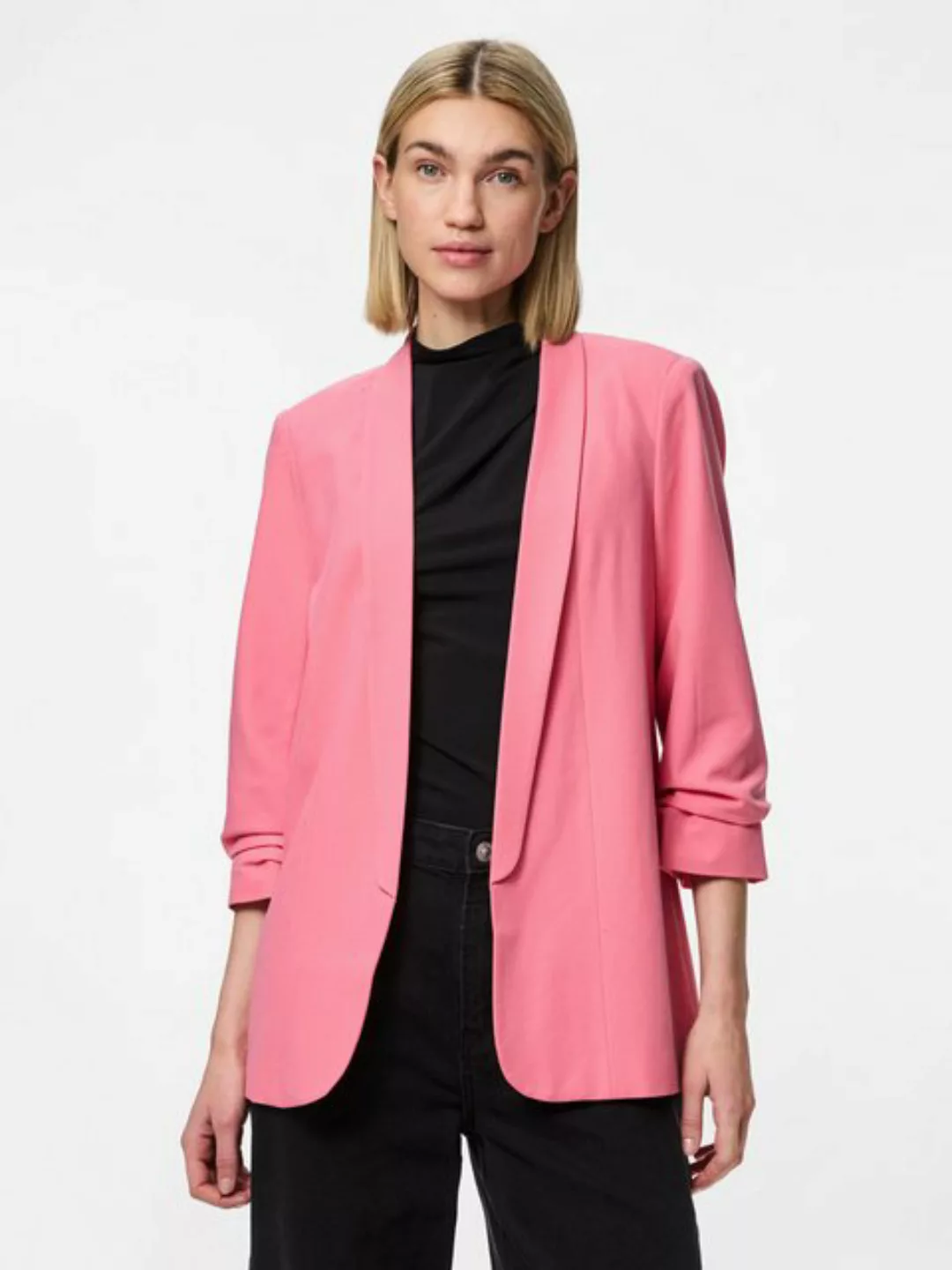 pieces Blusenblazer PCBOSELLA 3/4 BLAZER NOOS mit Faltendetail am Ärmel günstig online kaufen