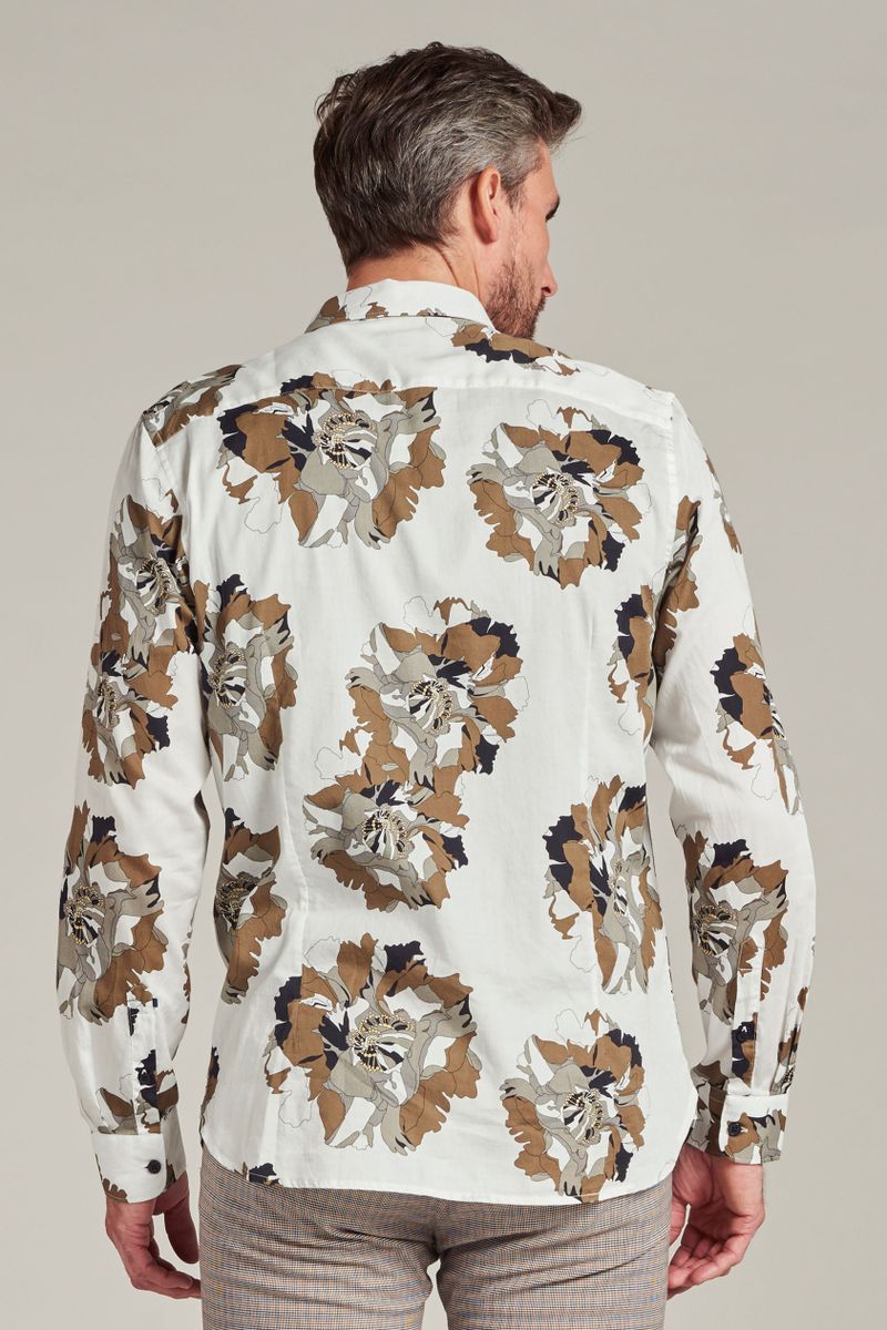 Dstrezzed Hemd Camo Flower Off-White - Größe L günstig online kaufen