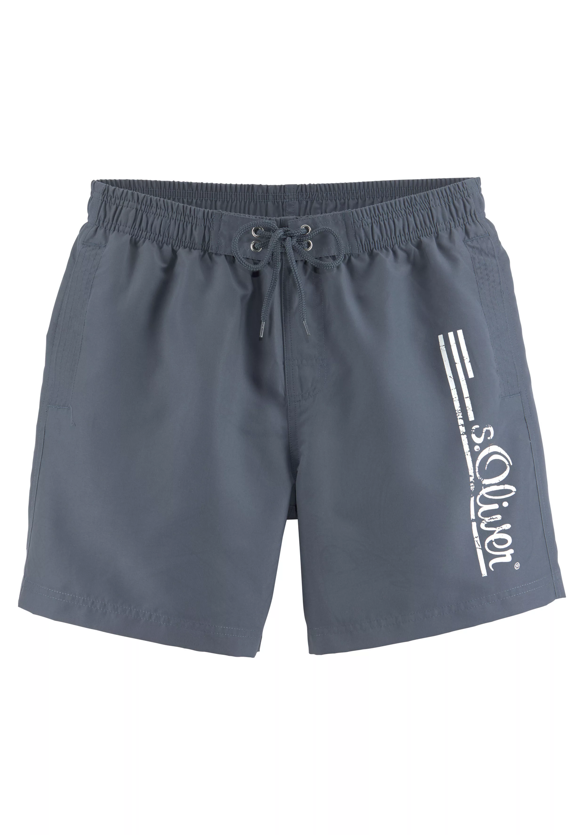 s.Oliver Badeshorts "Philip", mit Logo-Print im Used-Look günstig online kaufen