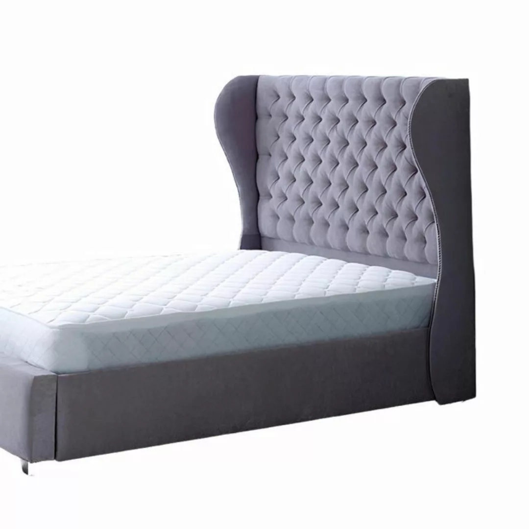 Xlmoebel Bett Designer Bett Chesterfield Schlafzimmer mit Textil- und (Ches günstig online kaufen