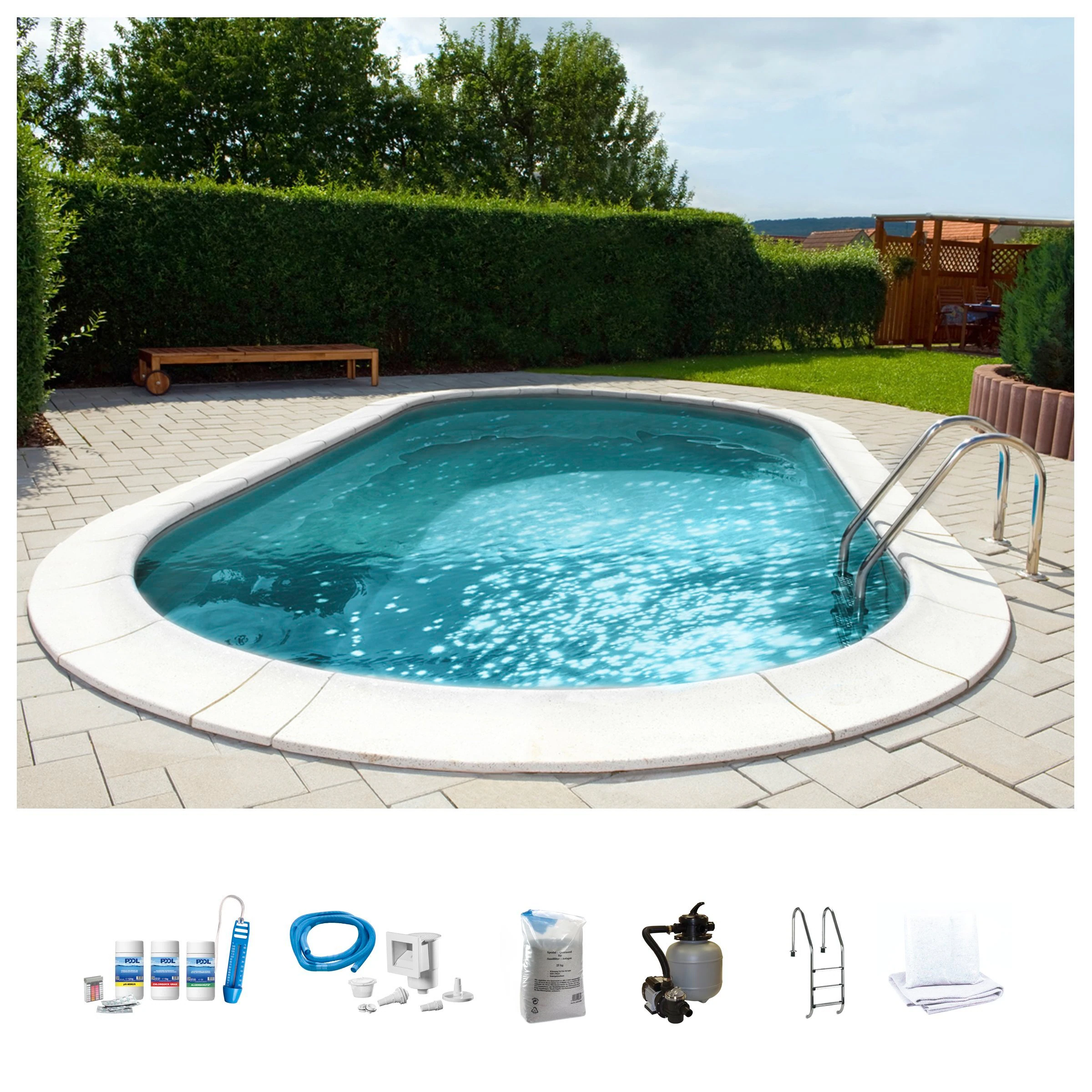 my POOL BWT Ovalpool "PREMIUM mit sandfarbener Innenfolie", (Komplett-Set, günstig online kaufen