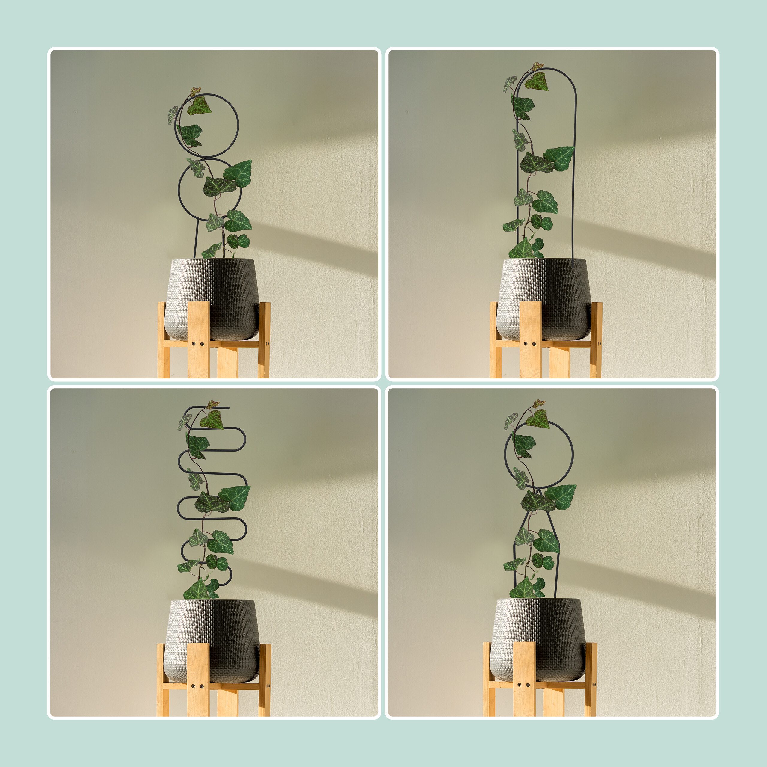 relaxdays Rankhilfe Set geometrische Forme, 4 günstig online kaufen