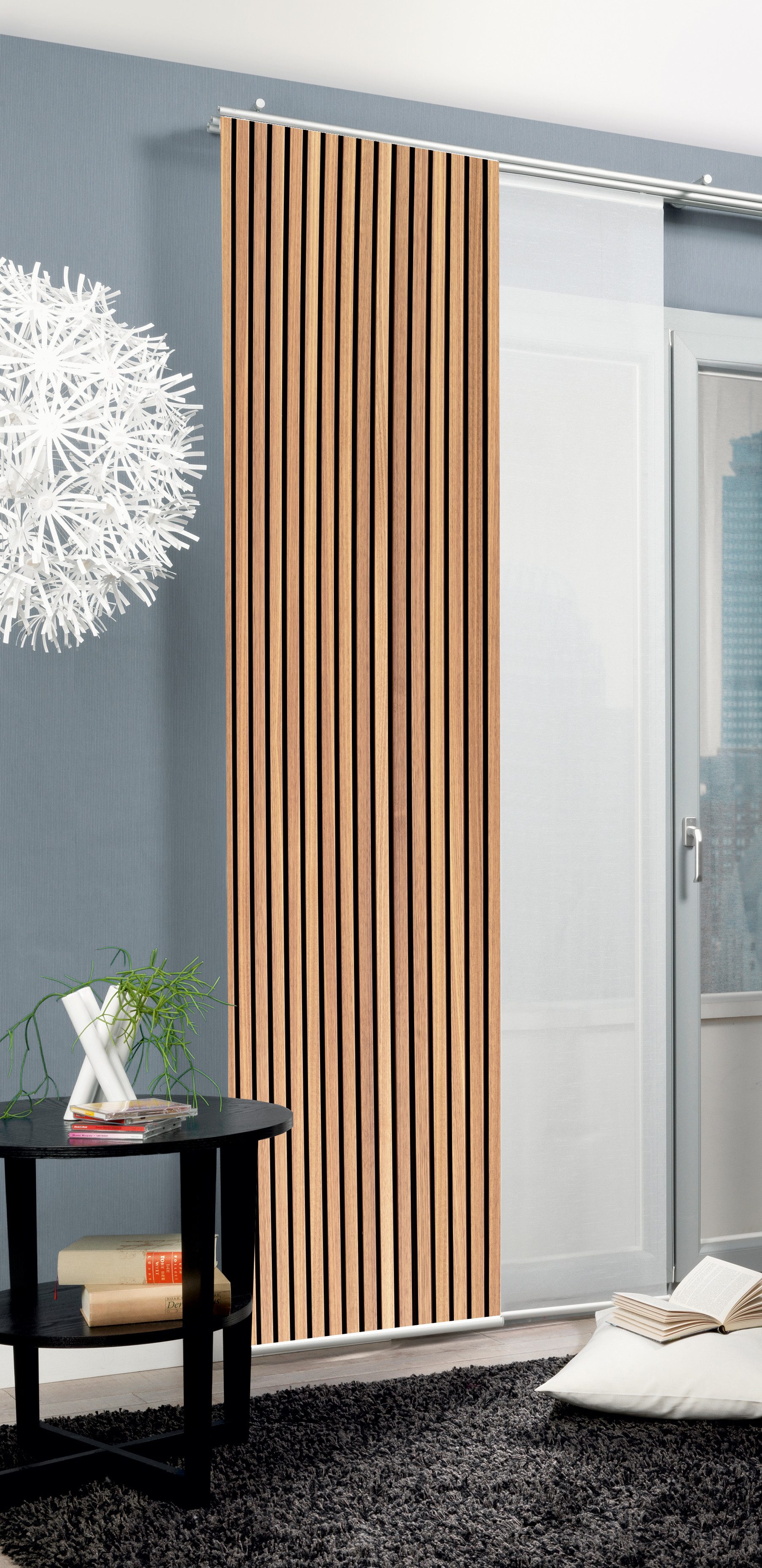 HOME WOHNIDEEN Schiebegardine Schiebegardine PANILO, Seidenoptik, günstig online kaufen
