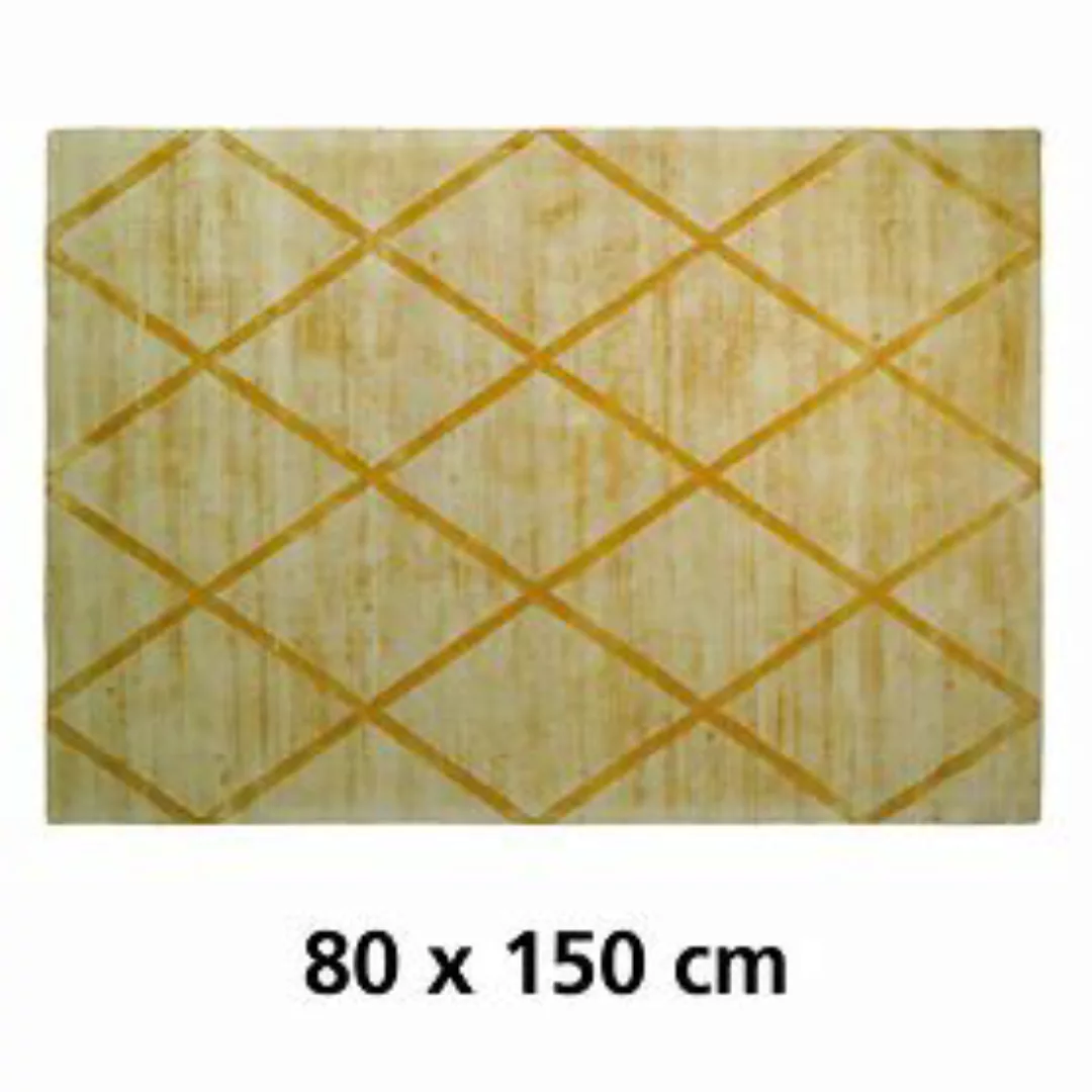 360Living Teppich Luxury gelb B/L: ca. 80x150 cm günstig online kaufen