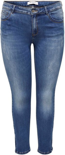 ONLY CARMAKOMA Skinny-fit-Jeans CARKARLA REG SK ANKLE ZIP JNS mit Reißversc günstig online kaufen