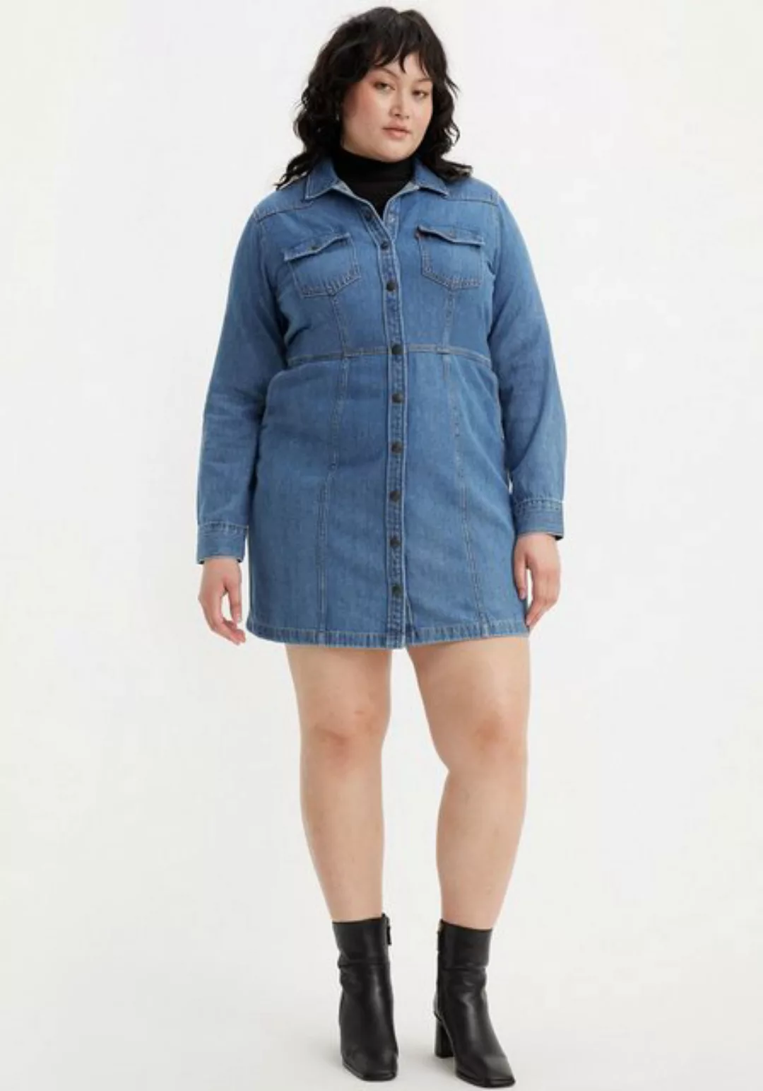 Levi's® Plus Jeanskleid aus klassischem Baumwolldenim günstig online kaufen