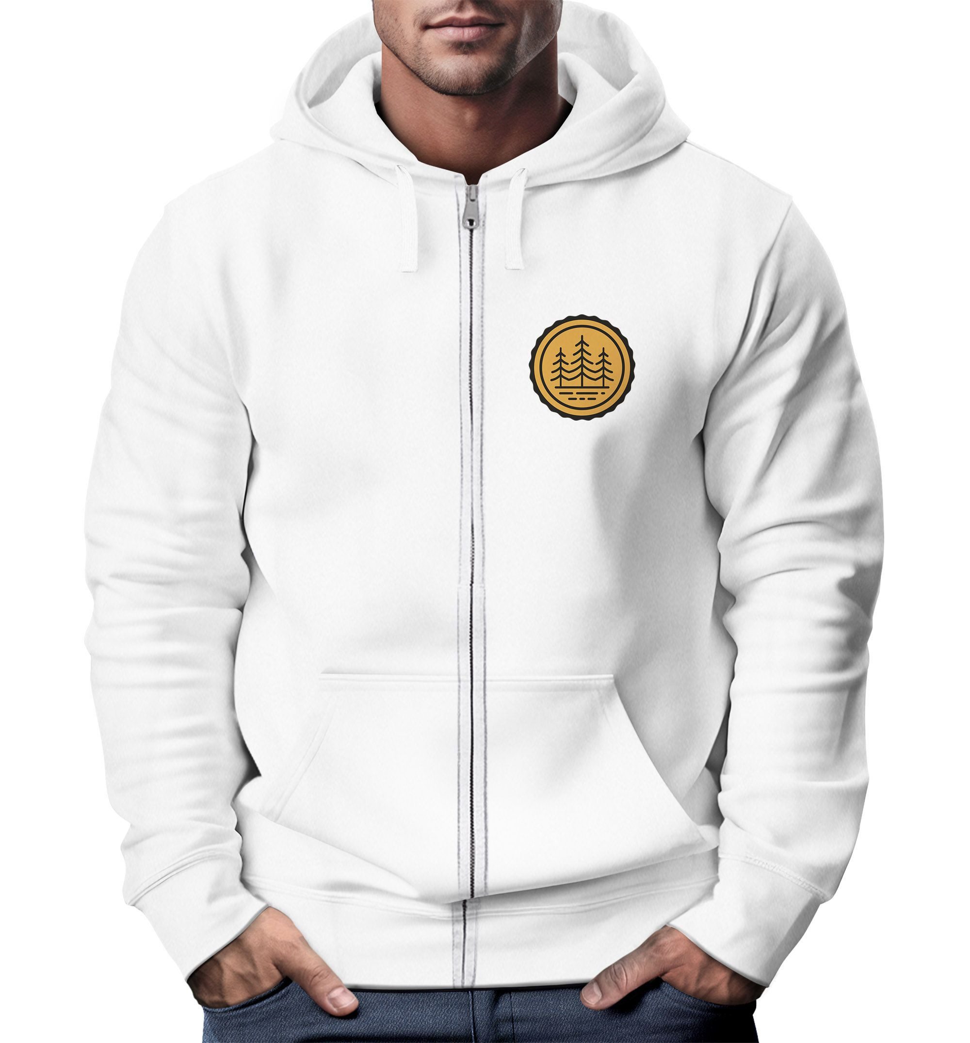 Neverless Sweatjacke Zip Hoodie Herren Outdoor günstig online kaufen