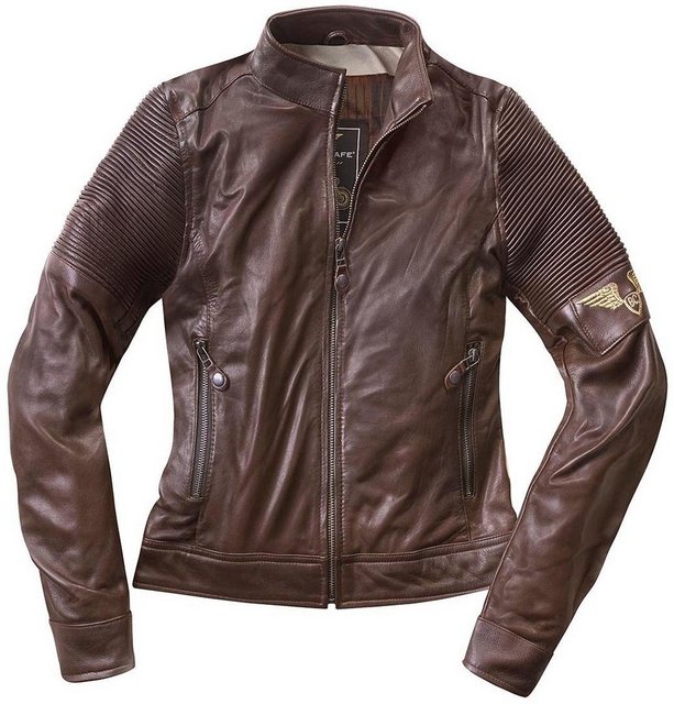 Black-Cafe London Motorradjacke Amol Damen Motorrad Lederjacke günstig online kaufen