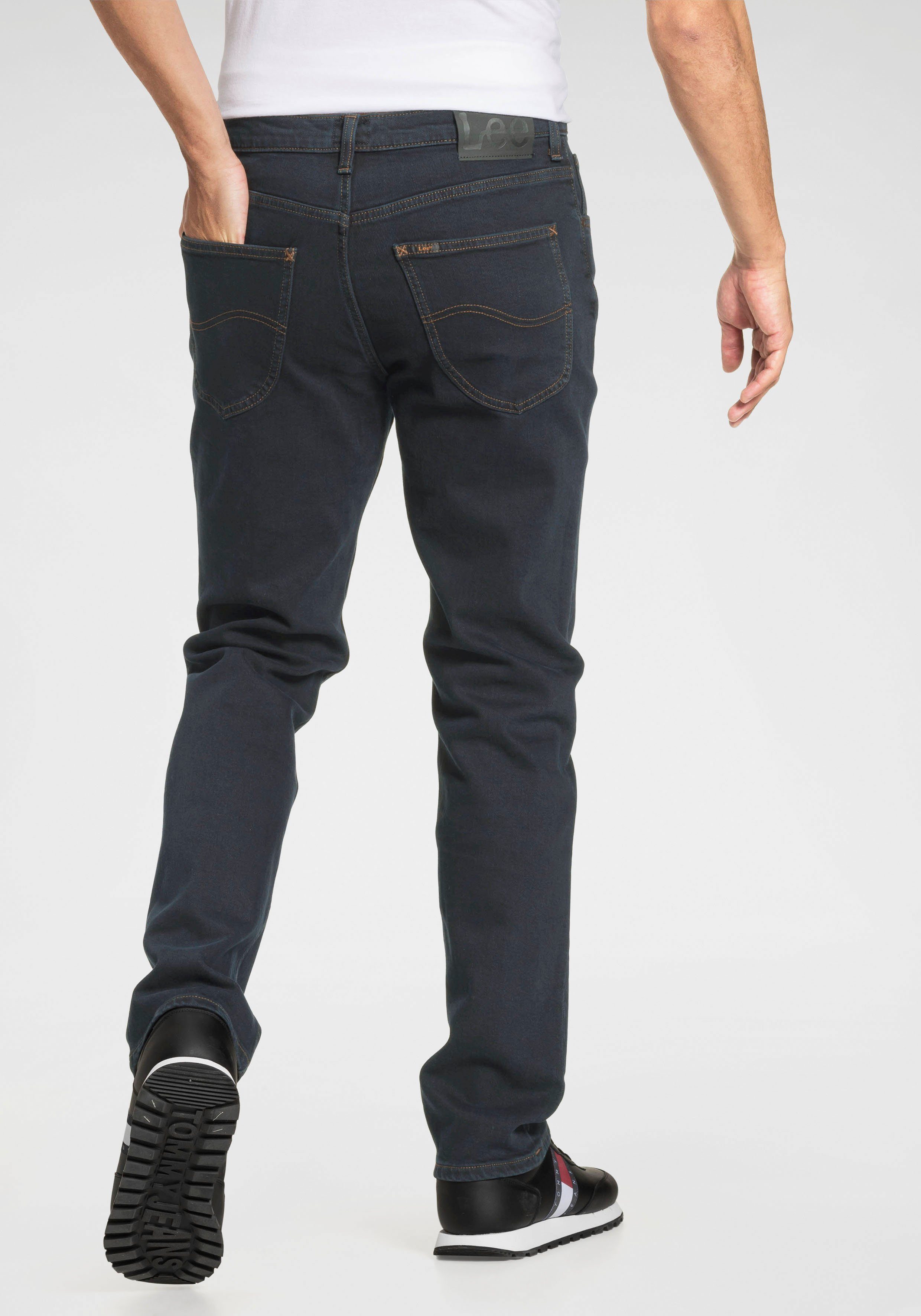 Lee Herren Jeans Brooklyn Straight - Regular Fit - Blau - Dark Stonewash günstig online kaufen