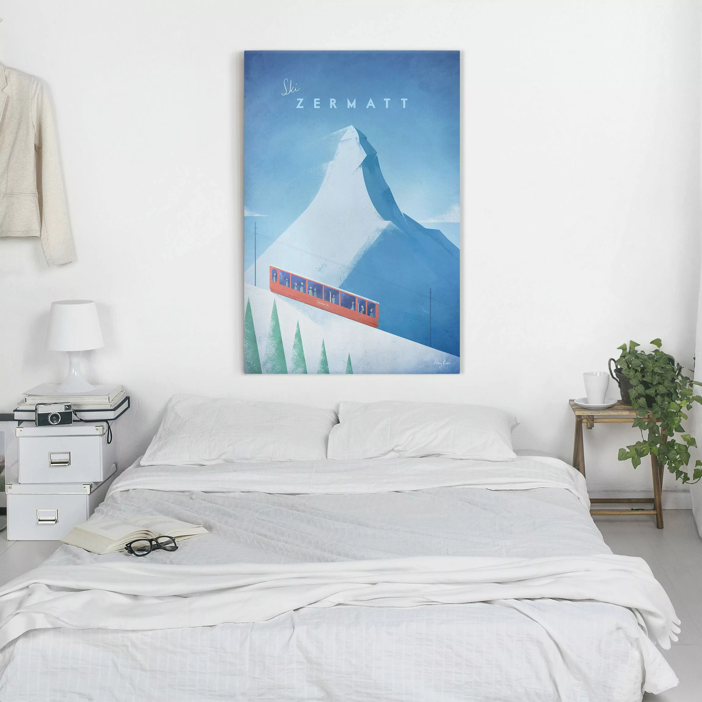 Leinwandbild Reiseposter - Zermatt günstig online kaufen