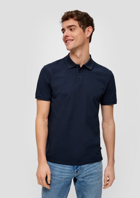 QS Kurzarmshirt Poloshirt mit Piquéstruktur günstig online kaufen