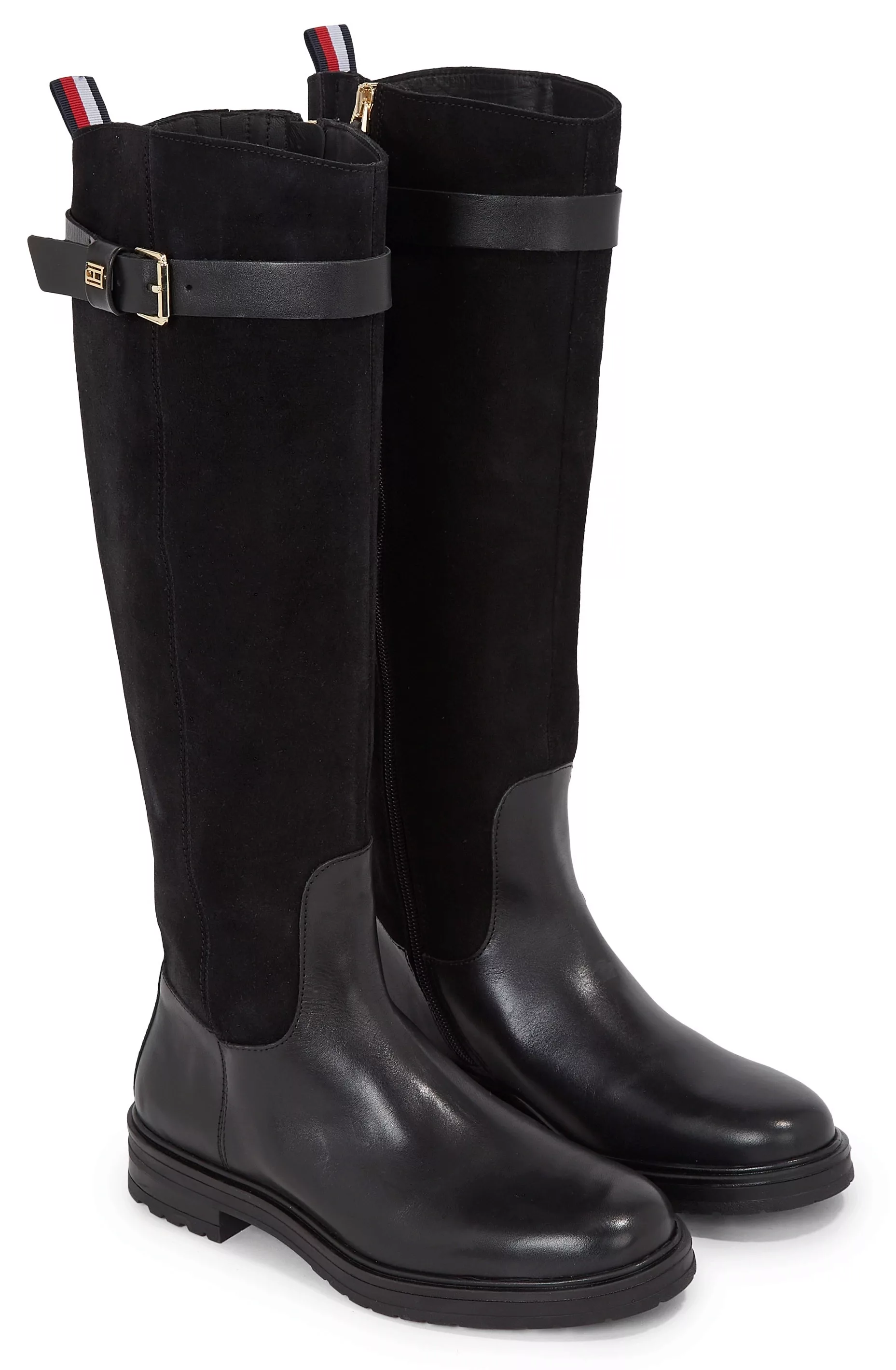 Tommy Hilfiger Stiefel "CASUAL ESSENTIAL BELT LONGBOOT", mit kleiner Ziersc günstig online kaufen