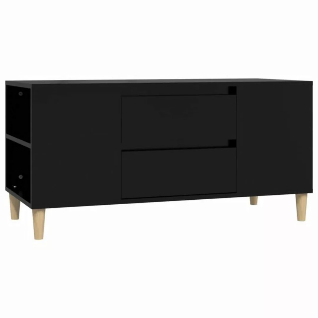 vidaXL TV-Schrank TV-Schrank Schwarz 102x44,5x50 cm Spanplatte TV-Lowboard günstig online kaufen