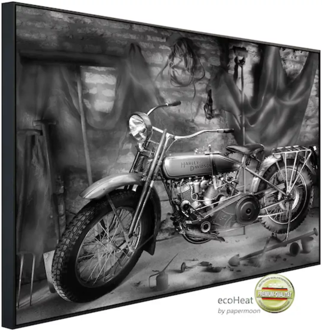 Papermoon Infrarotheizung »Motorrad Schwarz & Weiß« günstig online kaufen